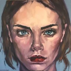 Made in England, original oil on stretched canvas, 122 x122 cm, unframed