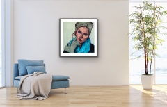 93cm framed giclee print in room 93cm framed giclee print in room